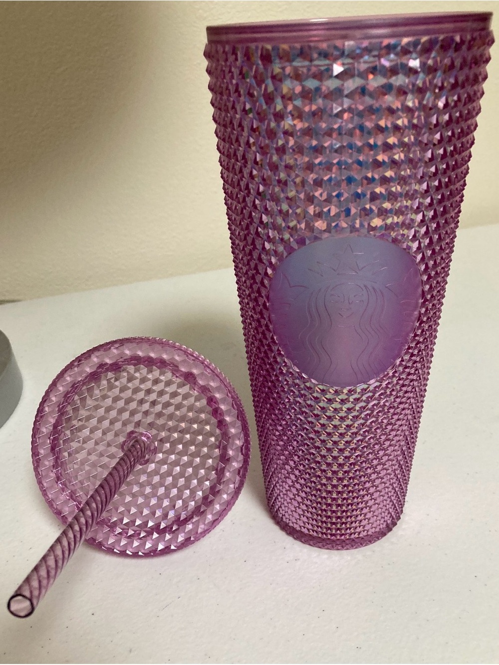 Starbucks Disneyland Resort 24 ounce Pink Studded Tumbler